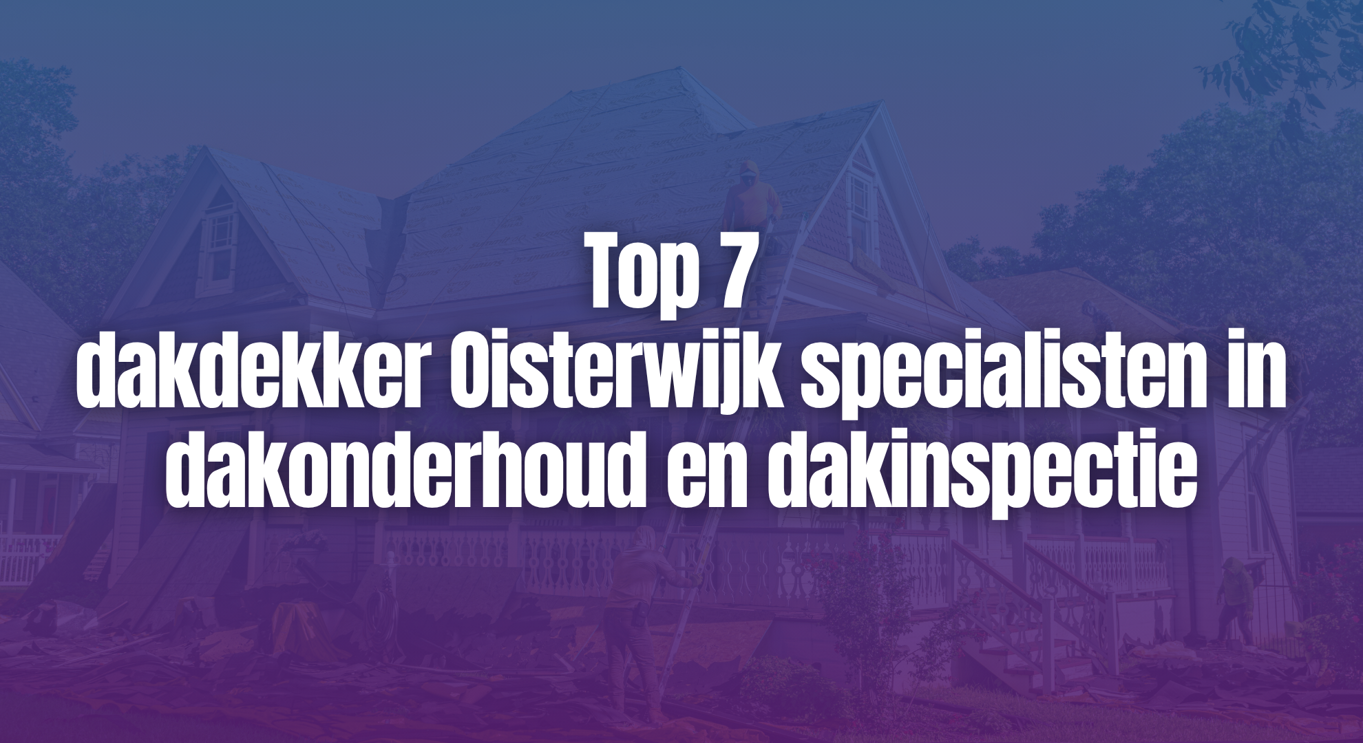 Top 7 dakdekker Oisterwijk specialisten in dakonderhoud en dakinspectie