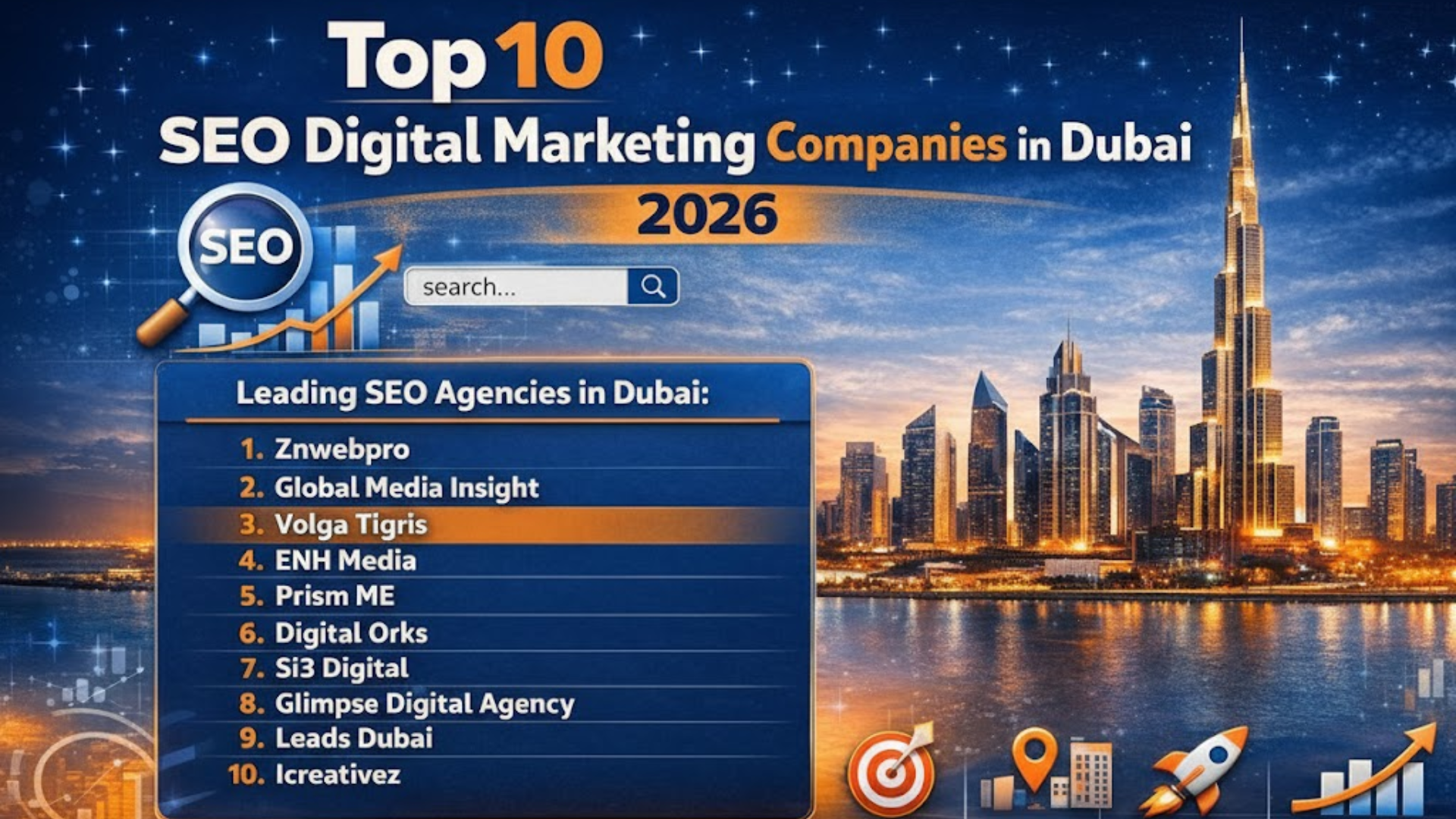 10 Best SEO Digital Marketing Companies in Dubai for Businesses in 2026