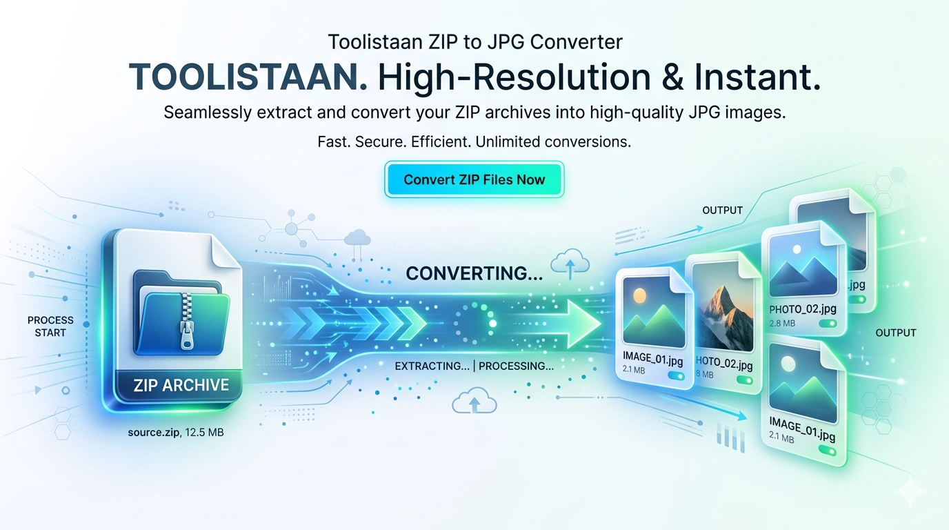 Online ZIP to JPG Converter – Fast & Free Tool by Toolistaan