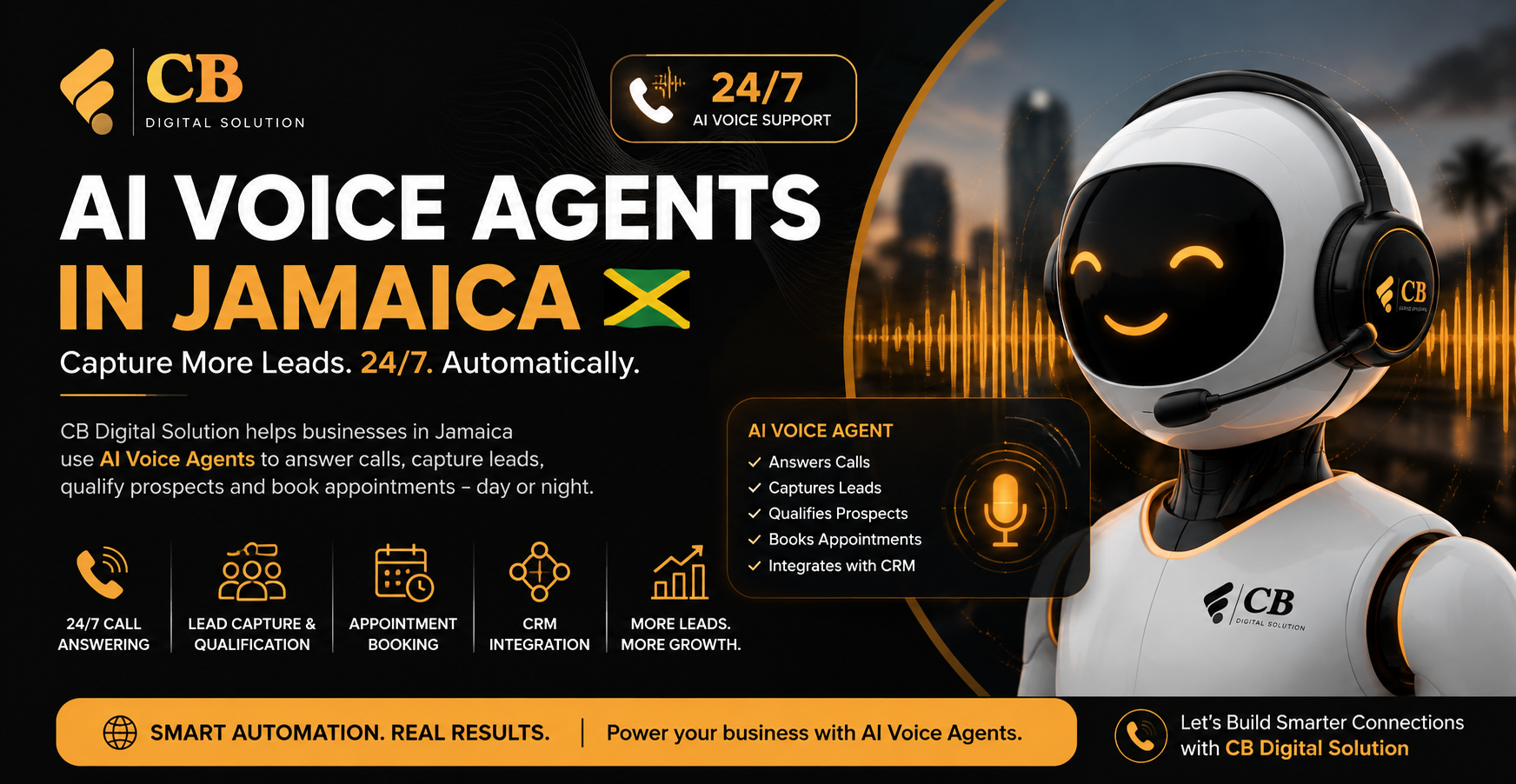 AI Voice Agents in Jamaica: How CB Digital Solution Helps Businesses Capture More Leads 24/7