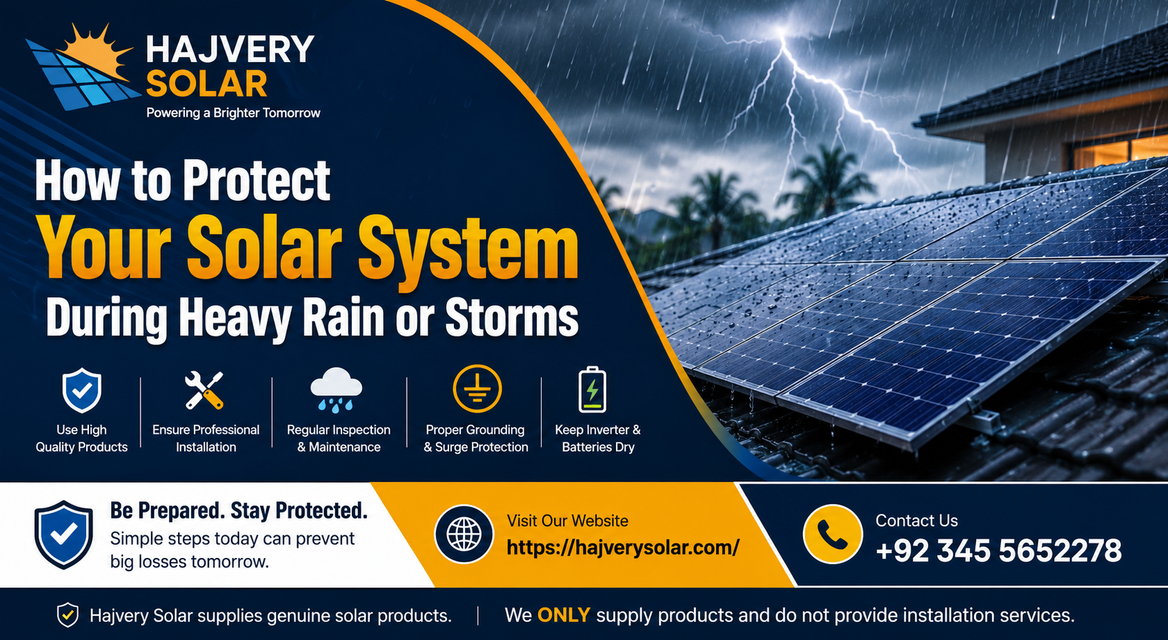 How to Protect Your Solar System During Heavy Rain or Storms