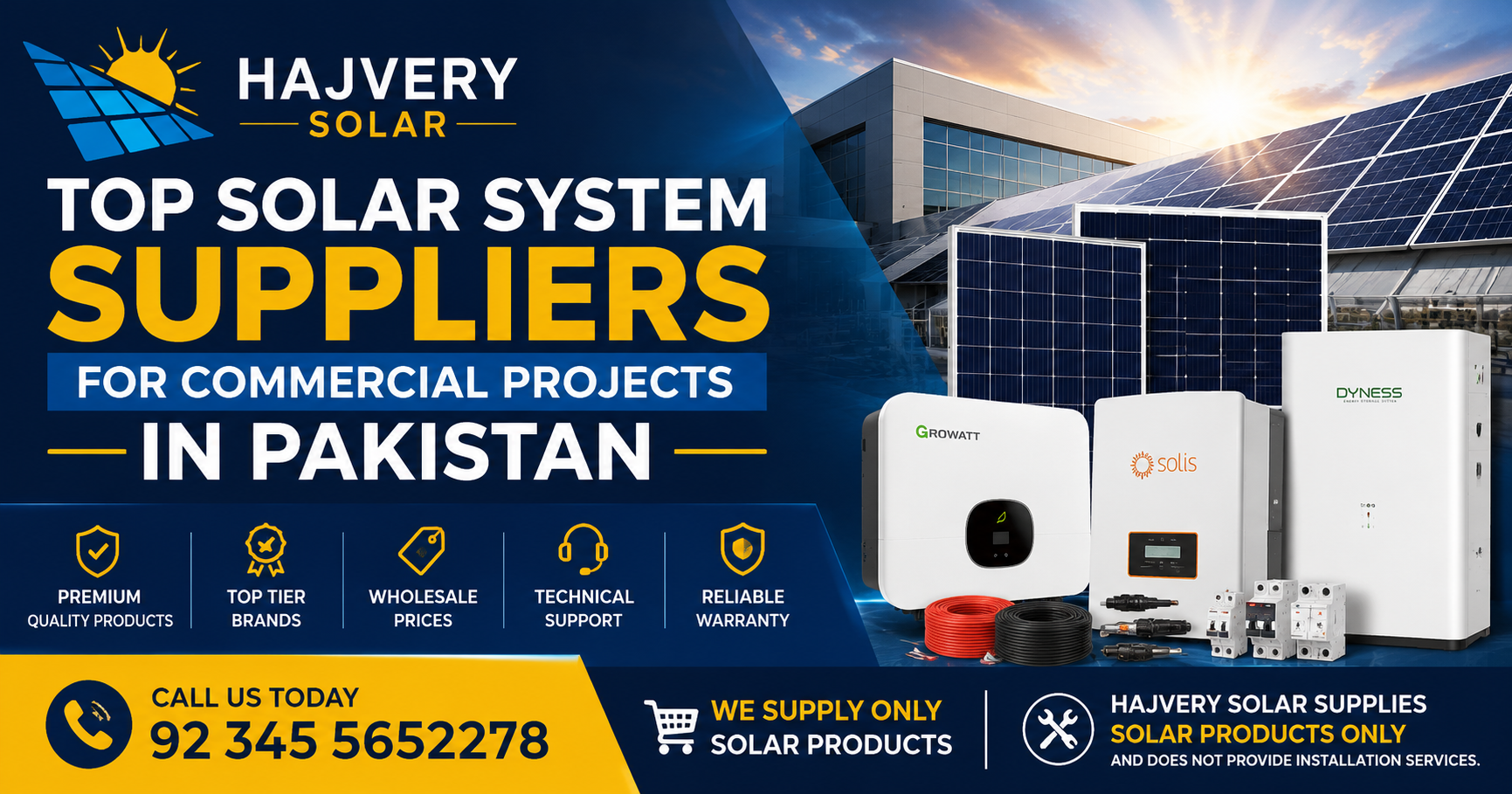 Top Solar System Suppliers for Commercial Projects in Pakistan