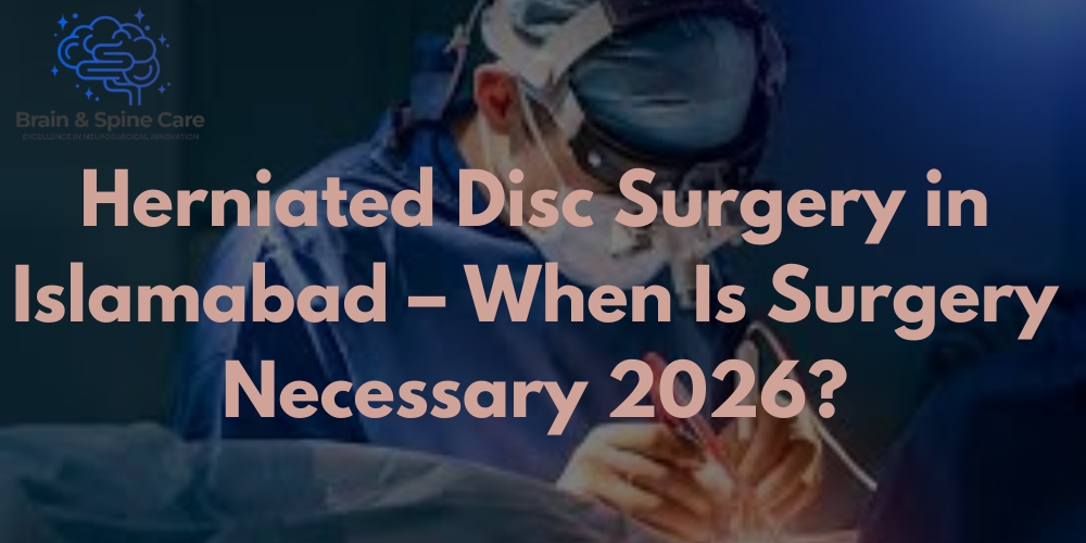 Herniated Disc Surgery in Islamabad – When Is Surgery Necessary 2026?