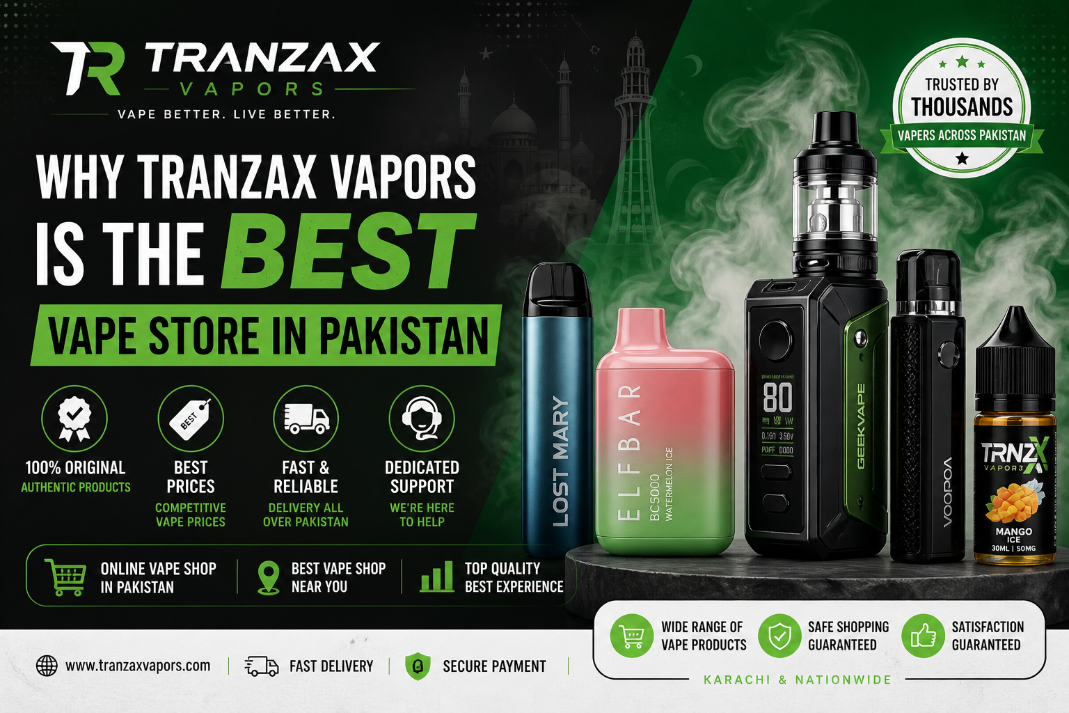 Why Tranzax Vapors is the Best Vape Store in Pakistan (2026 Guide)