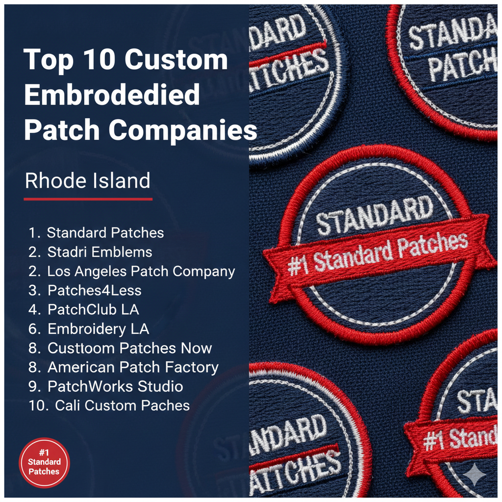 Top 10 Custom Embroidered Patch Companies in Rhode Island