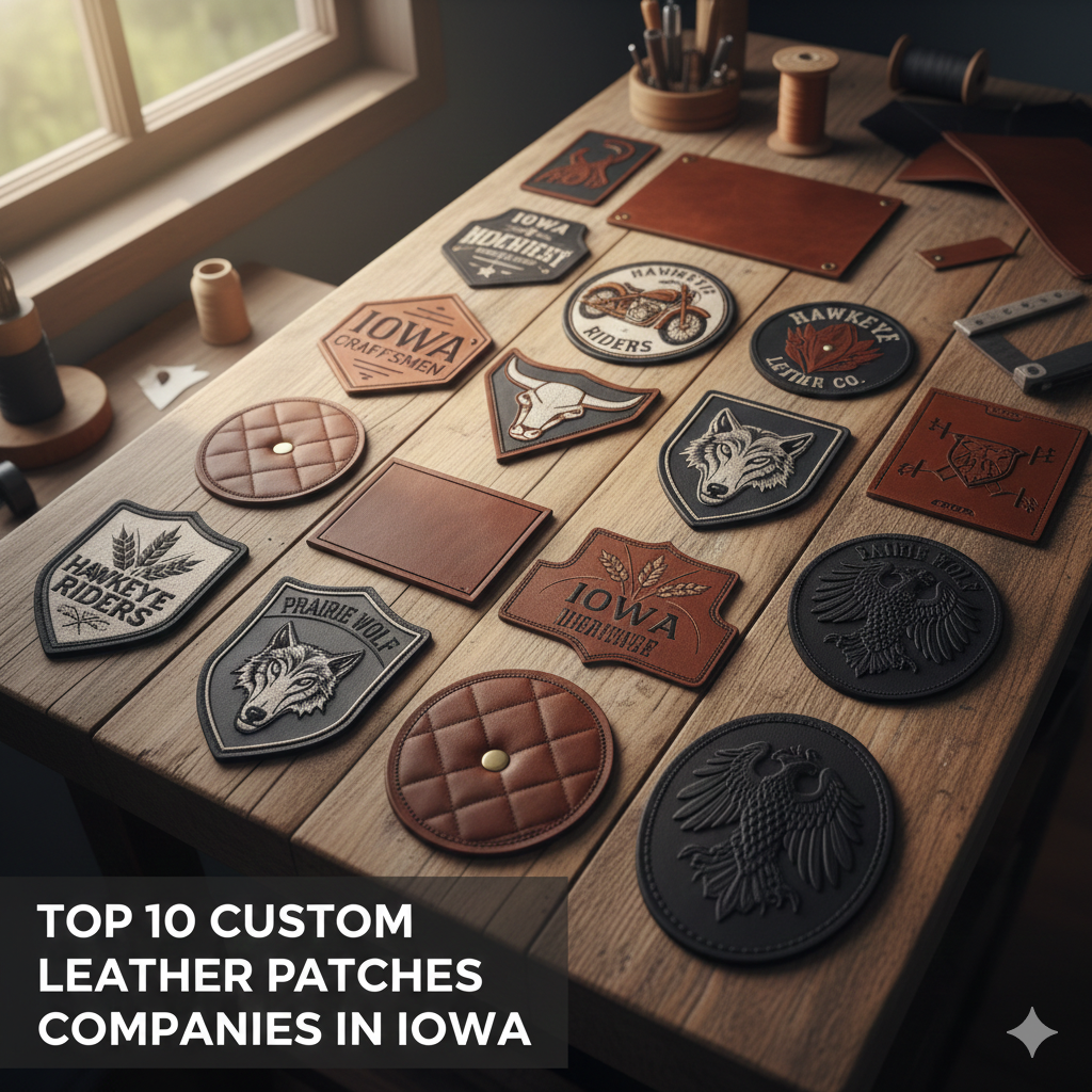 Top 10 Custom Leather Patches Companies in Iowa