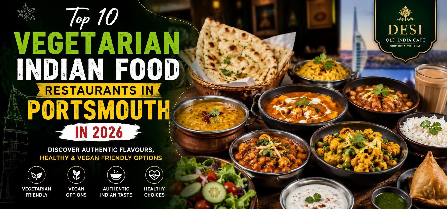 Top 10 Vegetarian Indian Food Restaurants in Portsmouth in 2026