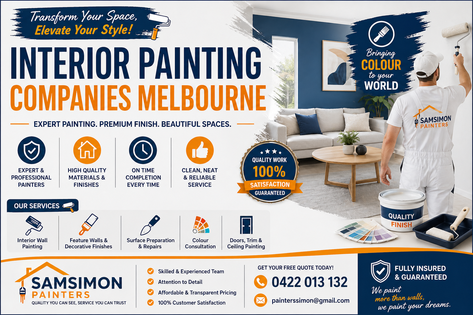 Why Interior Painting Companies Melbourne Enhance Style
