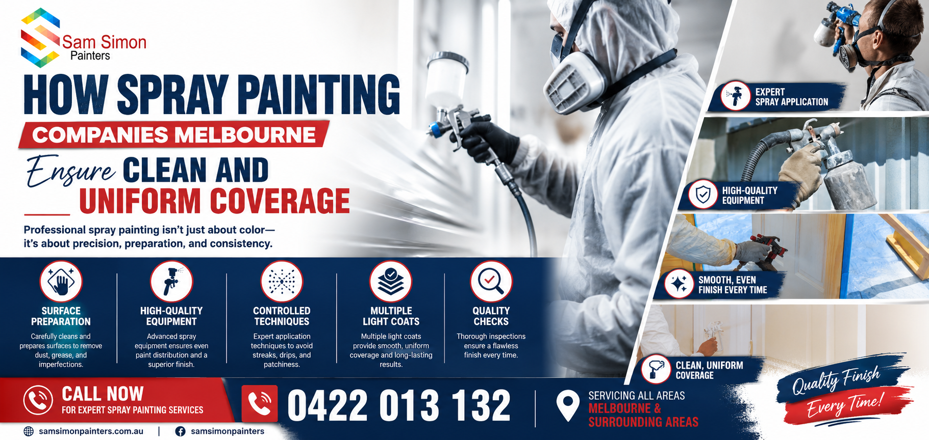 How Spray Painting Companies Melbourne Ensure Clean and Uniform Coverage