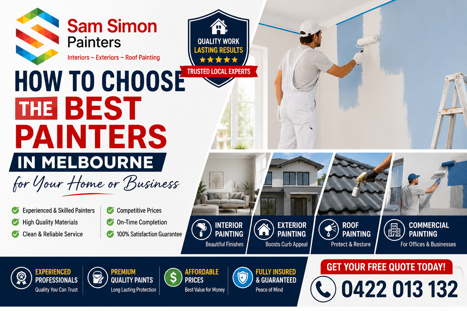 How to Choose the Best Painters in Melbourne for Your Home or Business