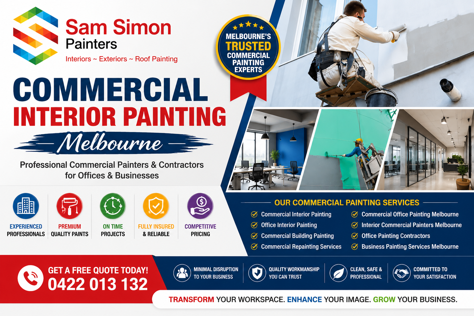 Commercial Interior Painting Melbourne | Professional Commercial Painters & Contractors for Offices & Businesses
