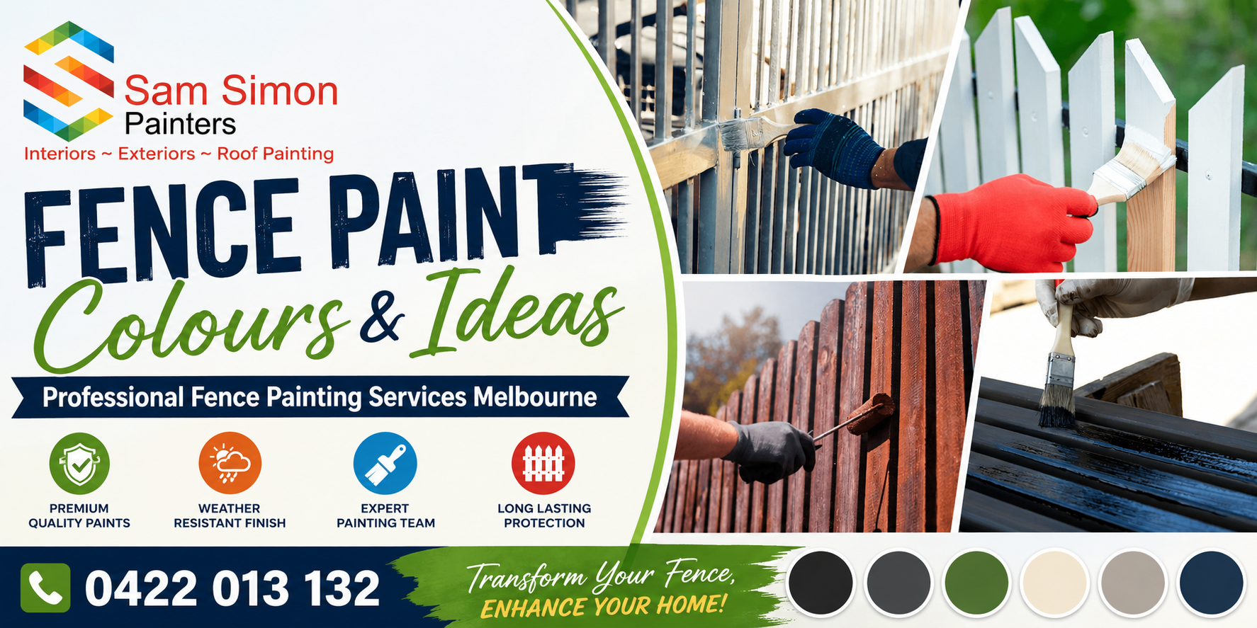 Fence Paint Colours & Ideas | Professional Fence Painting Services Melbourne