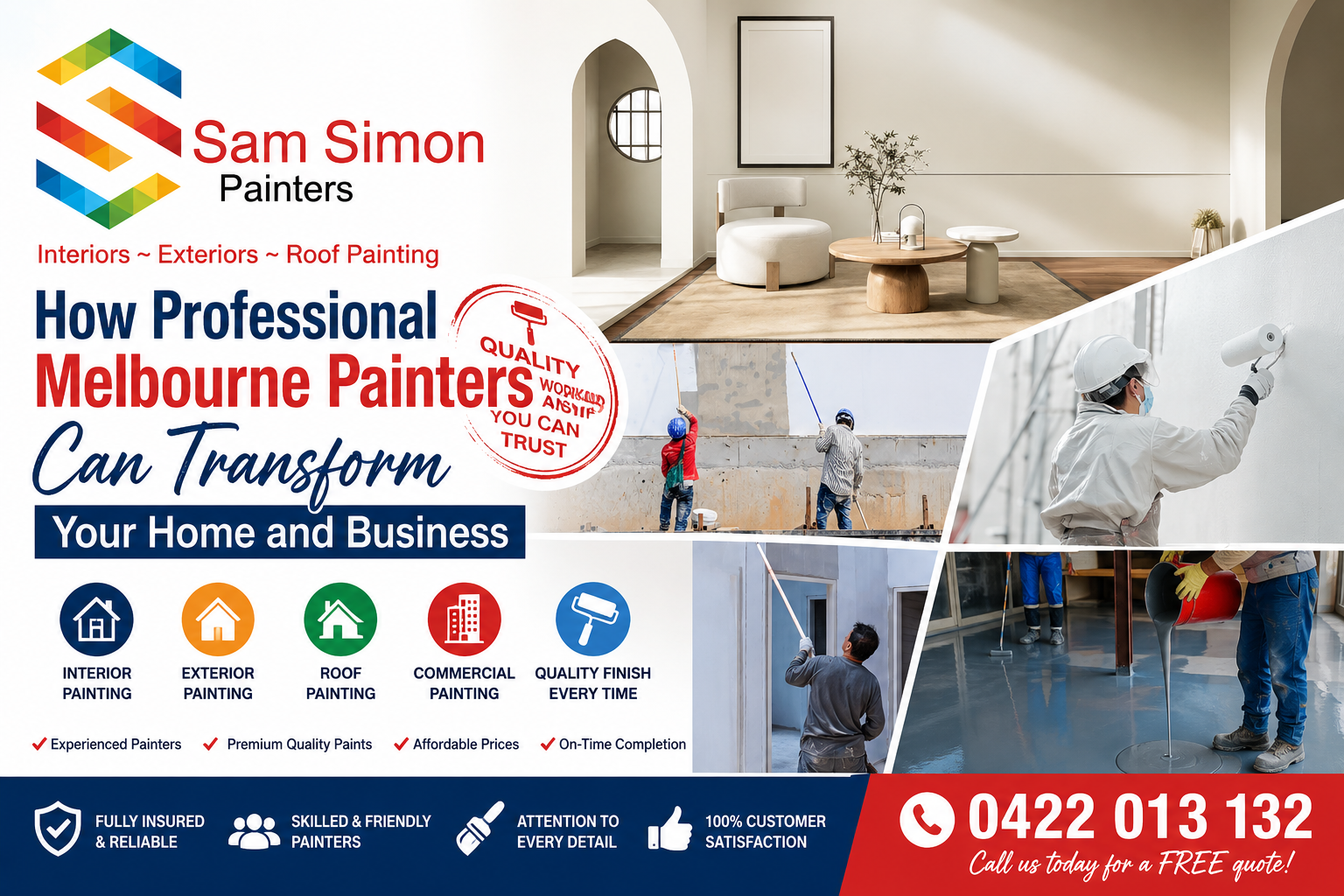 How Professional Melbourne Painters Can Transform Your Home and Business | Samsimonpainters