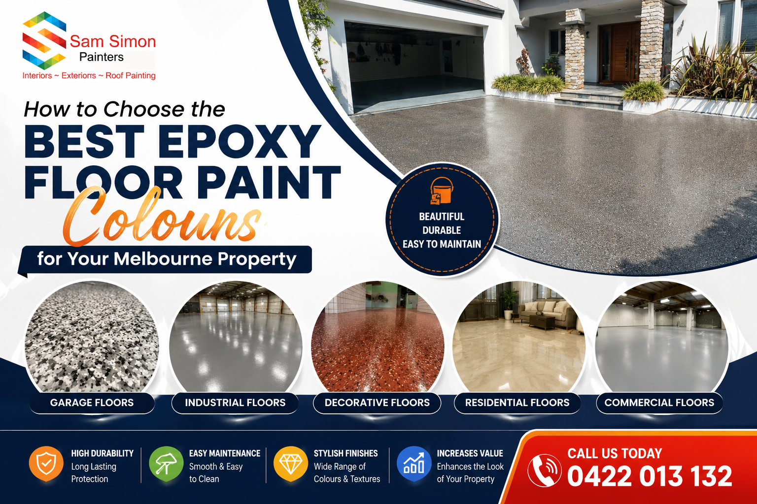 How to Choose the Best Epoxy Floor Paint Colours for Your Melbourne Property