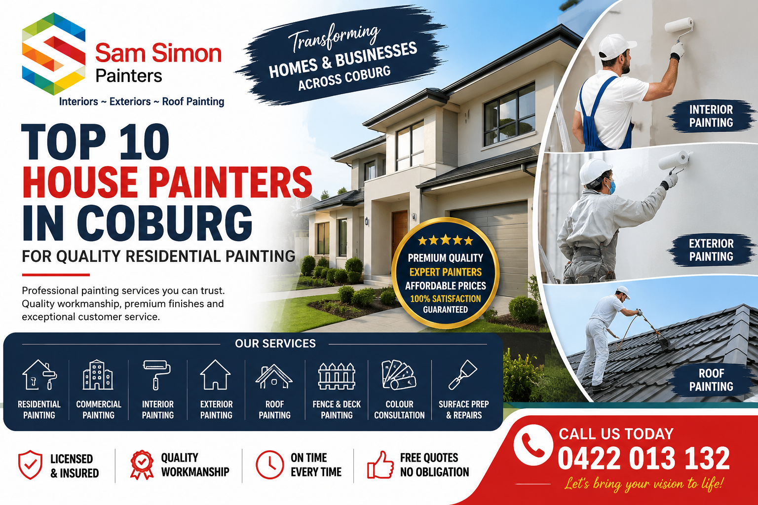 Top 10 House Painters in Coburg for Quality Residential Painting
