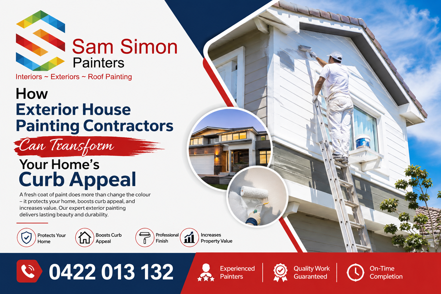 How Exterior House Painting Contractors Can Transform Your Home’s Curb Appeal