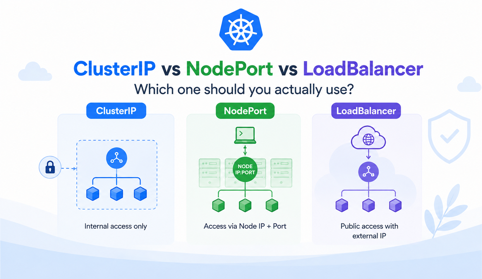 ClusterIP vs NodePort vs LoadBalancer: which one should you actually use?