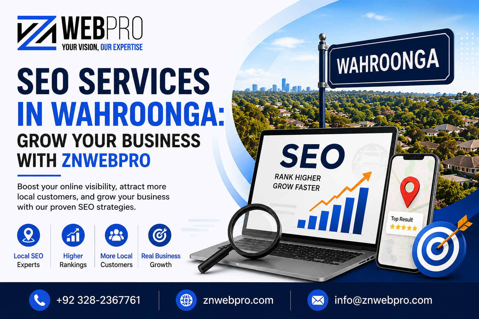 SEO Services in Wahroonga: Grow Your Business with ZNWebPro