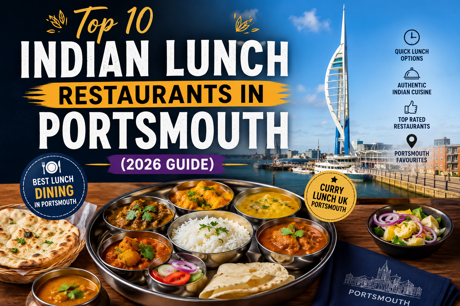 op 10 Indian lunch restaurants in Portsmouth (2026 Guide)